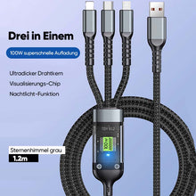 Laden Sie das Bild in den Galerie-Viewer, 3-in-1 100 Watt Datenkabel