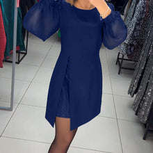Laden Sie das Bild in den Galerie-Viewer, Elegantes einfarbiges Kleid