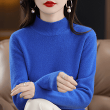 Laden Sie das Bild in den Galerie-Viewer, Damen-Pullover mit Stehkragen