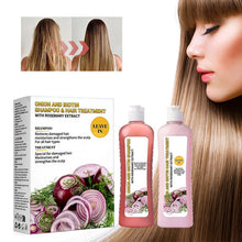 Laden Sie das Bild in den Galerie-Viewer, Zwiebel-Biotin-Shampoo- und Haar-Tonic-Set