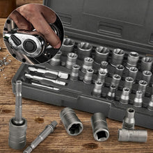 Laden Sie das Bild in den Galerie-Viewer, 32-teiliges Mutternlöser Set aus Kohlenstoffstahl