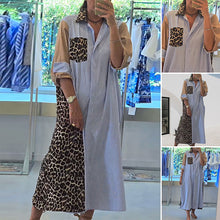 Laden Sie das Bild in den Galerie-Viewer, Freizeitkleid mit Leopardenmuster