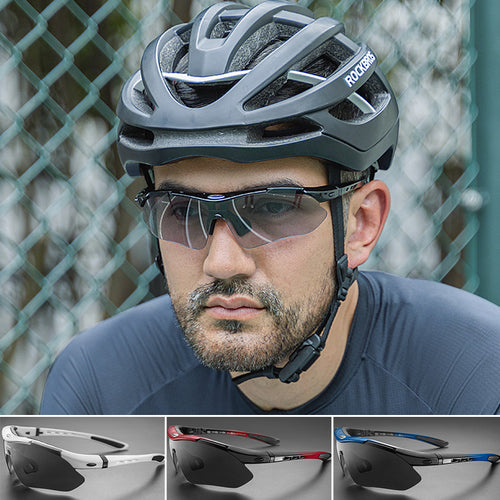 Radfahrerbrille mit polarisierten Gläsern