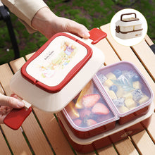 Laden Sie das Bild in den Galerie-Viewer, Doppelschichtige Lunchbox für Kinder mit Kaninchenmuster