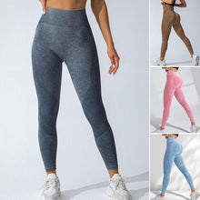 Laden Sie das Bild in den Galerie-Viewer, Einfarbige Sport-Leggings mit hoher Taille für Damen