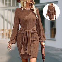 Laden Sie das Bild in den Galerie-Viewer, Elegantes Etuikleid mit Taillenschnürung