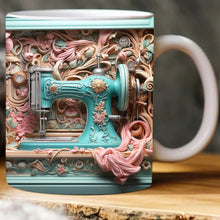 Laden Sie das Bild in den Galerie-Viewer, 3D Nähmaschinenbedruckter Wasserbecher