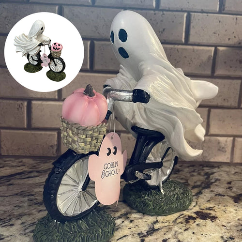 Geisterreitendes Fahrradornament, Halloween-Dekoration