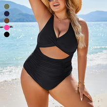 Laden Sie das Bild in den Galerie-Viewer, Einteiliger Badeanzug mit hoher Taille für Damen