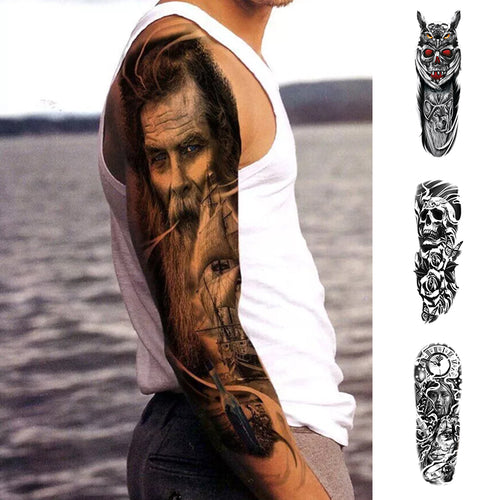 Temporäre Vollarm-Ärmel Tattoos Aufkleber