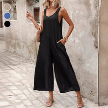 Laden Sie das Bild in den Galerie-Viewer, Gestreifter, bedruckter Tank-Top-Jumpsuit für Damen