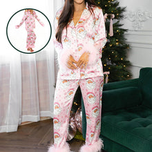 Laden Sie das Bild in den Galerie-Viewer, Bedruckter Schlafanzug vom Weihnachtsmann