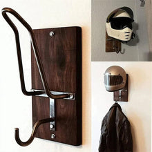 Laden Sie das Bild in den Galerie-Viewer, Motorradhelm-Wandhalterung aus Holz