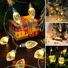 Laden Sie das Bild in den Galerie-Viewer, Weihnachten Vintage Dekor String Licht