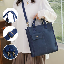 Laden Sie das Bild in den Galerie-Viewer, Damen Denim-Segeltuch-Tasche mit großer Kapazität