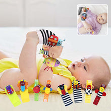 Laden Sie das Bild in den Galerie-Viewer, Baby-Lernspielzeug-Rasselsocken