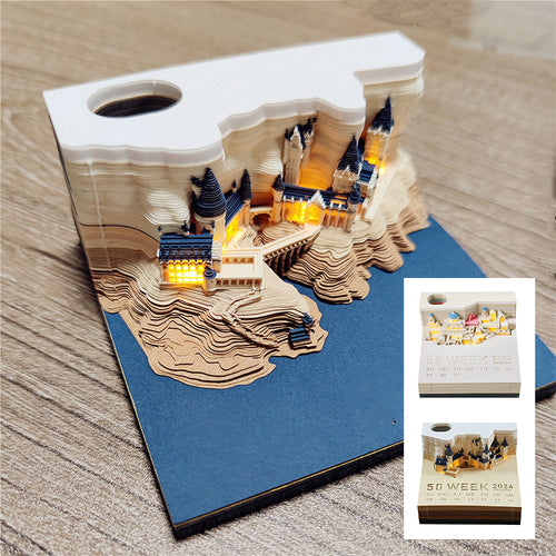 Kreatives 3D-Klebezettel-Buch