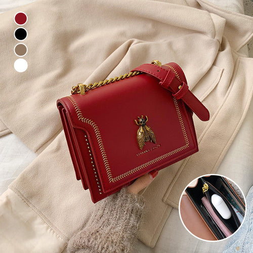 Elegante Umhängetasche für Damen mit Bienen-Patch