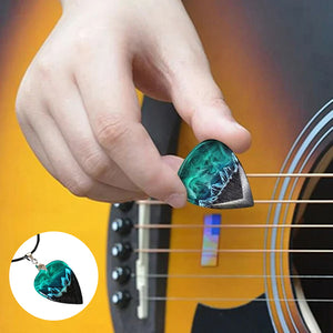 Nordlicht Gitarrenplektrum Halskette - Bestes Musikergeschenk