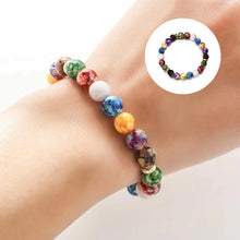 Laden Sie das Bild in den Galerie-Viewer, Buntes Vulkanstein-Armband