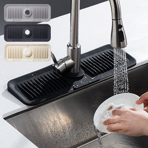 Silikon-Unterlage für Wasserhahnentleerung