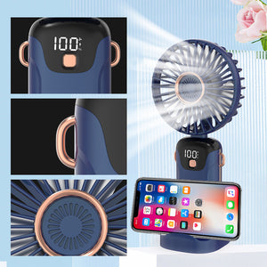 Tragbarer Ventilator mit Digitalanzeige
