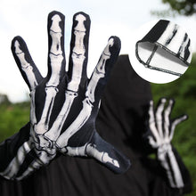 Laden Sie das Bild in den Galerie-Viewer, Wende-Handschuhe mit bedrucktem Totenkopf