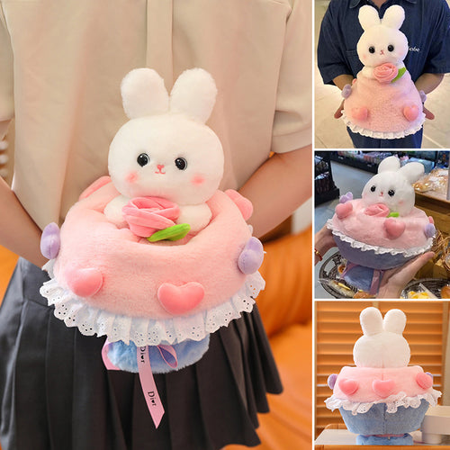 Flip Bunny Kaninchen in Blumenstrauß verwandelt