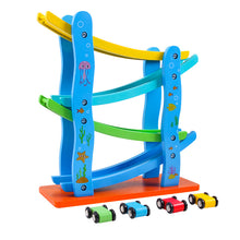 Laden Sie das Bild in den Galerie-Viewer, Spielzeug-Schienenauto aus Holz