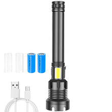 Laden Sie das Bild in den Galerie-Viewer, Wiederaufladbare taktische LED-Laser-Taschenlampe