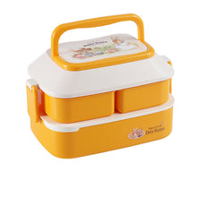 Laden Sie das Bild in den Galerie-Viewer, Doppelschichtige Lunchbox für Kinder mit Kaninchenmuster
