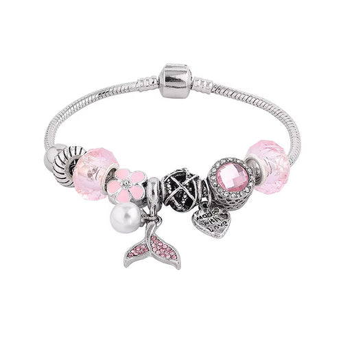 Perlen-Armband mit Meerjungfrauenflosse