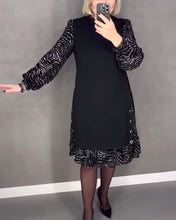 Laden Sie das Bild in den Galerie-Viewer, Imitiertes zweiteiliges bedrucktes Kleid