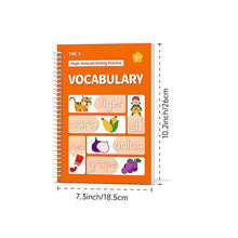 Laden Sie das Bild in den Galerie-Viewer, Wiederverwendbares Schreibarbeitsbuch mit Vertiefungen