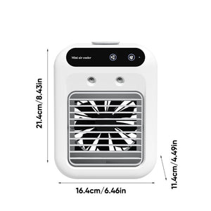 3-in-1 Tragbarer Kühlventilator mit 2-Stufen-Nebelfunktion