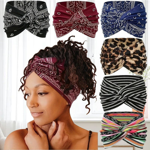 Bedrucktes Cross-Yoga-Stirnband