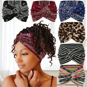 Bedrucktes Cross-Yoga-Stirnband