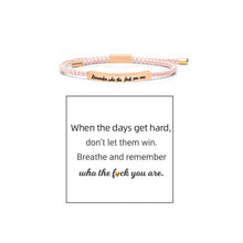 Laden Sie das Bild in den Galerie-Viewer, Geflochtenes, verstellbares Inspire-Armband