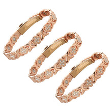 Laden Sie das Bild in den Galerie-Viewer, Elegantes Blumenarmband aus Kupfer
