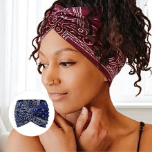 Laden Sie das Bild in den Galerie-Viewer, Bedrucktes Cross-Yoga-Stirnband