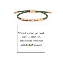 Laden Sie das Bild in den Galerie-Viewer, Geflochtenes, verstellbares Inspire-Armband