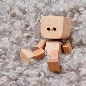 Wackelnde Holzmann-Figur