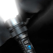 Laden Sie das Bild in den Galerie-Viewer, Wasserdichte wiederaufladbare Digitalanzeige 2-in-1-Taschenlampe