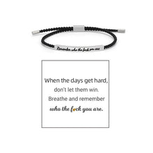 Laden Sie das Bild in den Galerie-Viewer, Geflochtenes, verstellbares Inspire-Armband