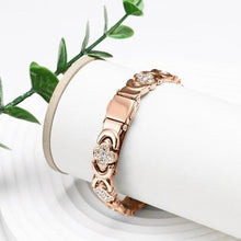 Laden Sie das Bild in den Galerie-Viewer, Elegantes Blumenarmband aus Kupfer