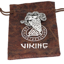 Laden Sie das Bild in den Galerie-Viewer, Odins Speer-Halskette mit Vegvisir-Symbol