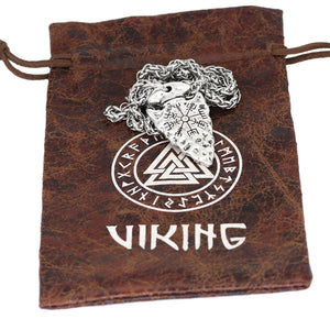 Odins Speer-Halskette mit Vegvisir-Symbol
