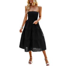 Laden Sie das Bild in den Galerie-Viewer, Temperament und Eleganz reiner Farbe Mantel langes Kleid