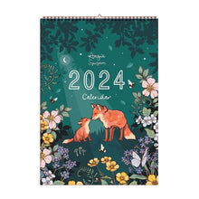 Laden Sie das Bild in den Galerie-Viewer, 2024 Natur und Tierwelt Kunst Wandkalender