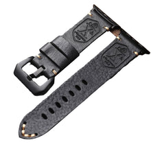 Laden Sie das Bild in den Galerie-Viewer, Handgefertigtes Vintage Leder-Apple-Watch-Band
